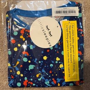 Little Sleepies Blue paint party Pajama Set